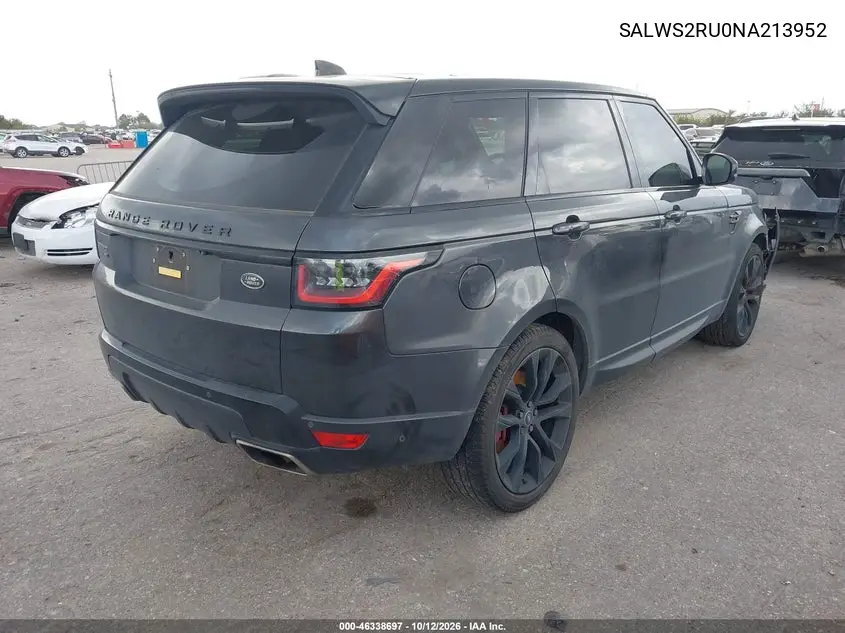 2022 LAND ROVER RANGE ROVER SPORT VIN SALWS2RU0NA213952 — фото 4