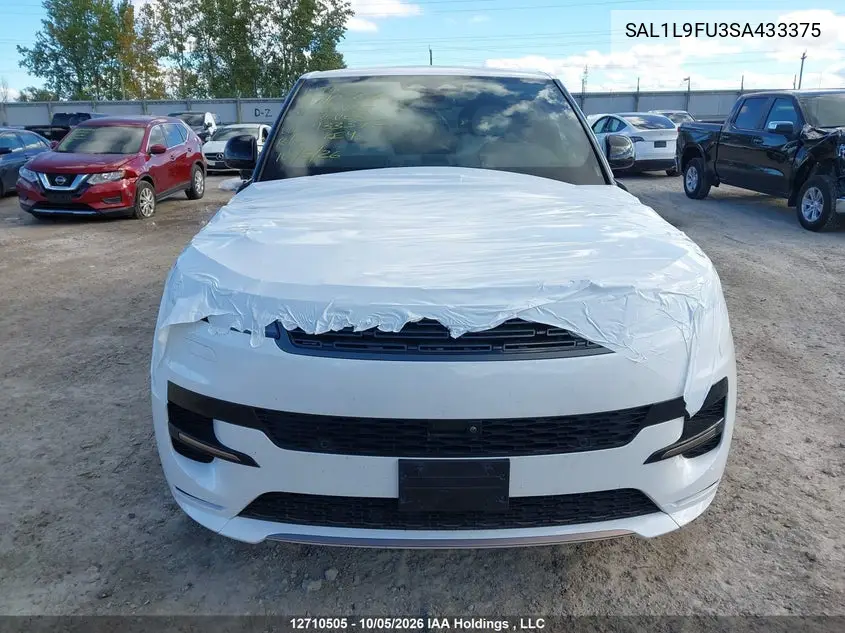 2025 LAND ROVER RANGE ROVER SPORT VIN SAL1L9FU3SA433375 — фото 12