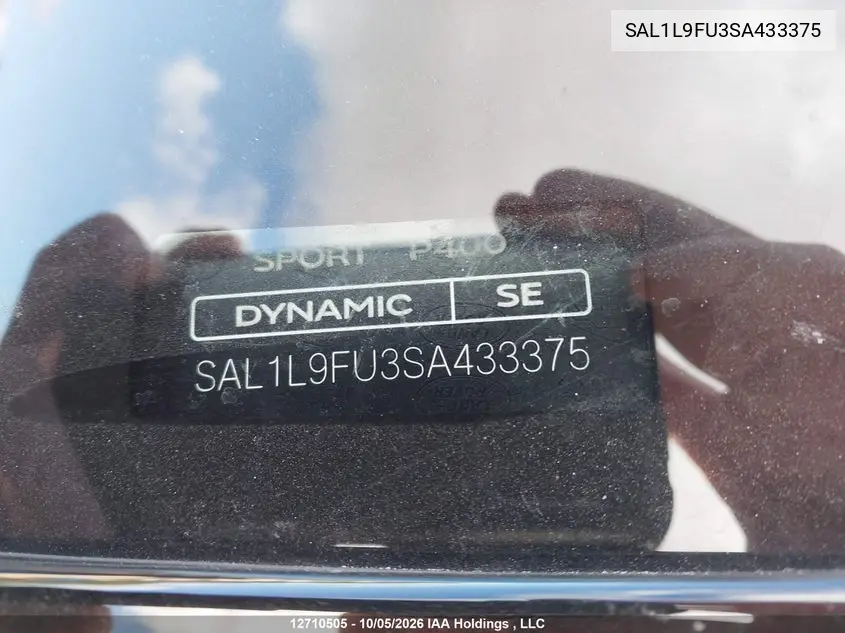 2025 LAND ROVER RANGE ROVER SPORT VIN SAL1L9FU3SA433375 — фото 19