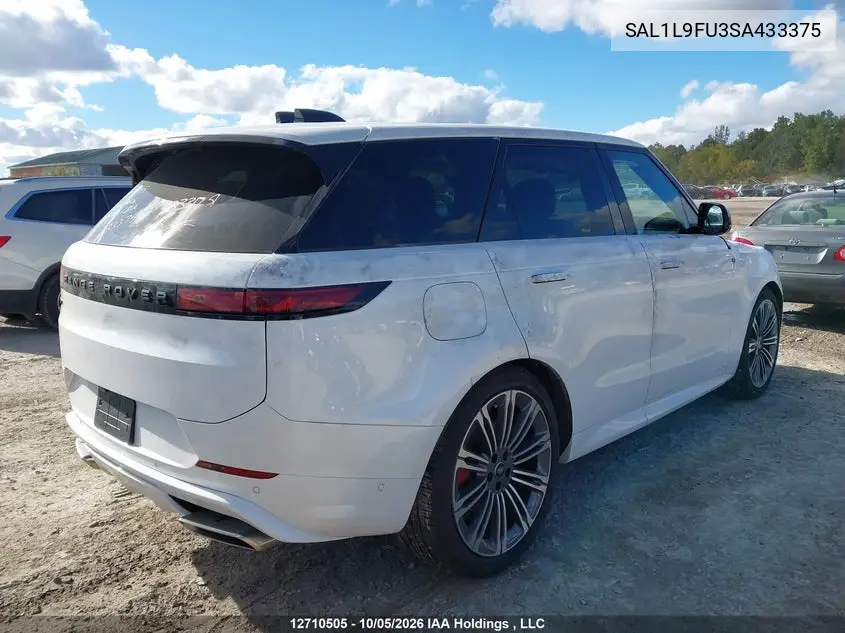 2025 LAND ROVER RANGE ROVER SPORT VIN SAL1L9FU3SA433375 — фото 4