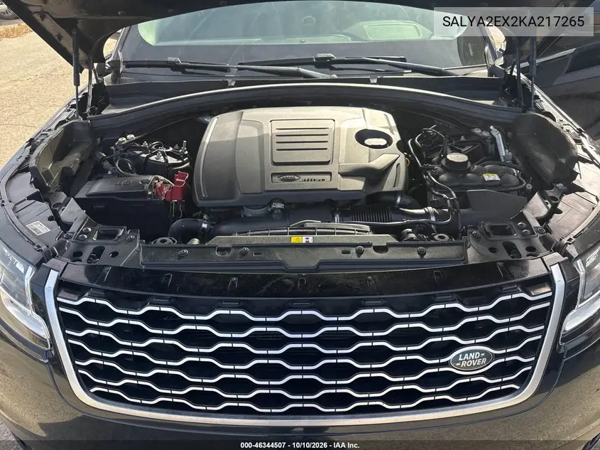 2019 LAND ROVER RANGE ROVER VELAR VIN SALYA2EX2KA217265 — фото 10