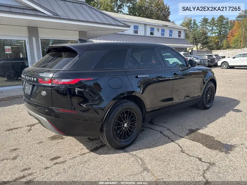 2019 LAND ROVER RANGE ROVER VELAR VIN SALYA2EX2KA217265 — фото 4