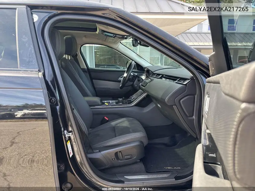 2019 LAND ROVER RANGE ROVER VELAR VIN SALYA2EX2KA217265 — фото 5