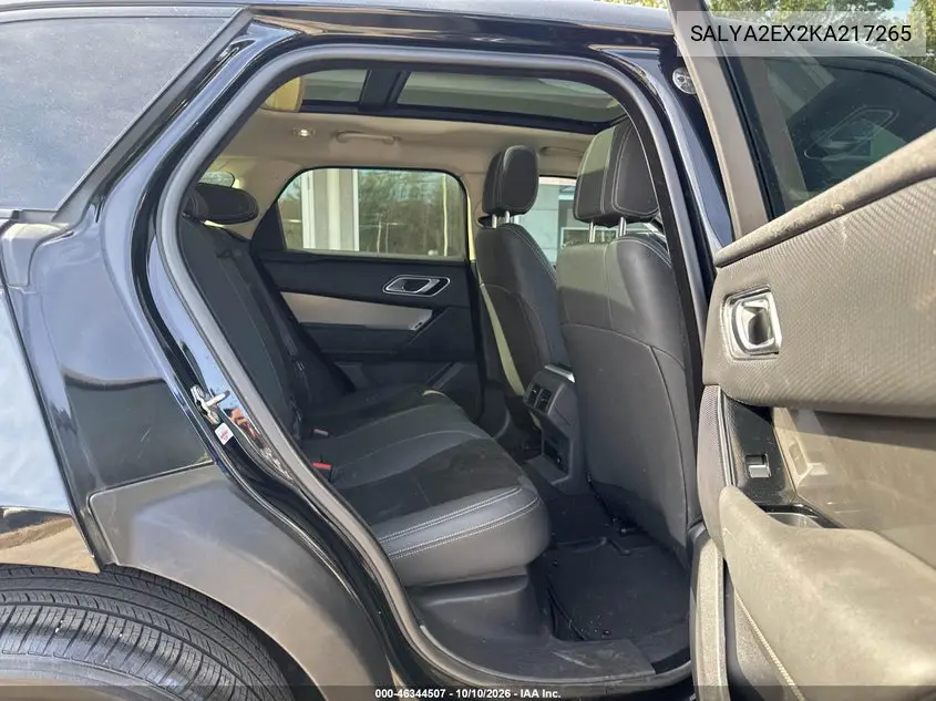 2019 LAND ROVER RANGE ROVER VELAR VIN SALYA2EX2KA217265 — фото 8