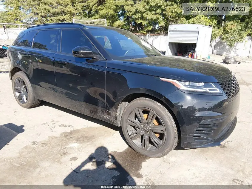 LAND ROVER RANGE ROVER VELAR 2020, VIN SALYK2EX9LA276523