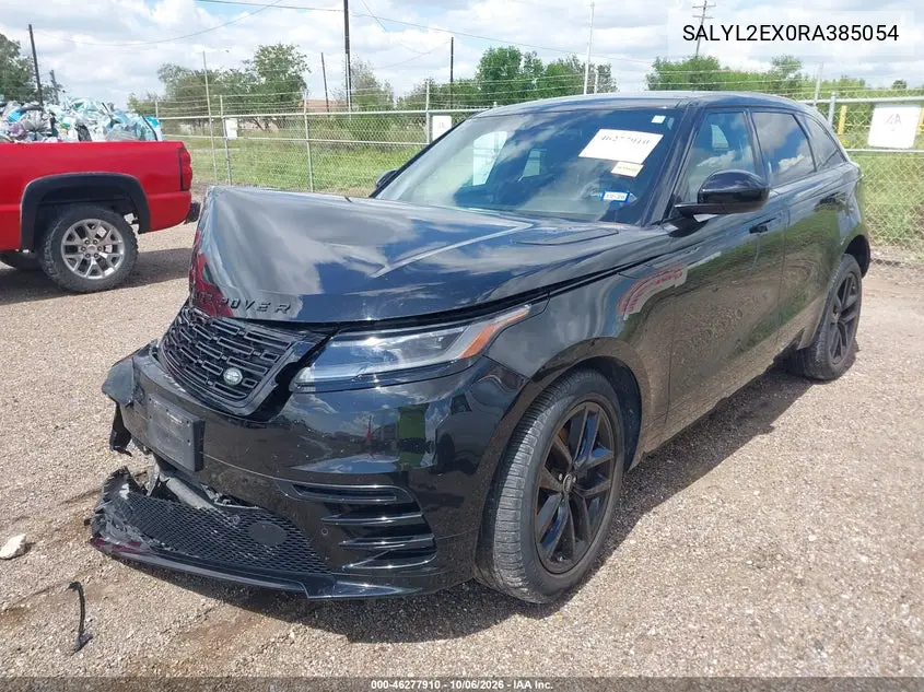 2024 LAND ROVER RANGE ROVER VELAR VIN SALYL2EX0RA385054 — фото 2