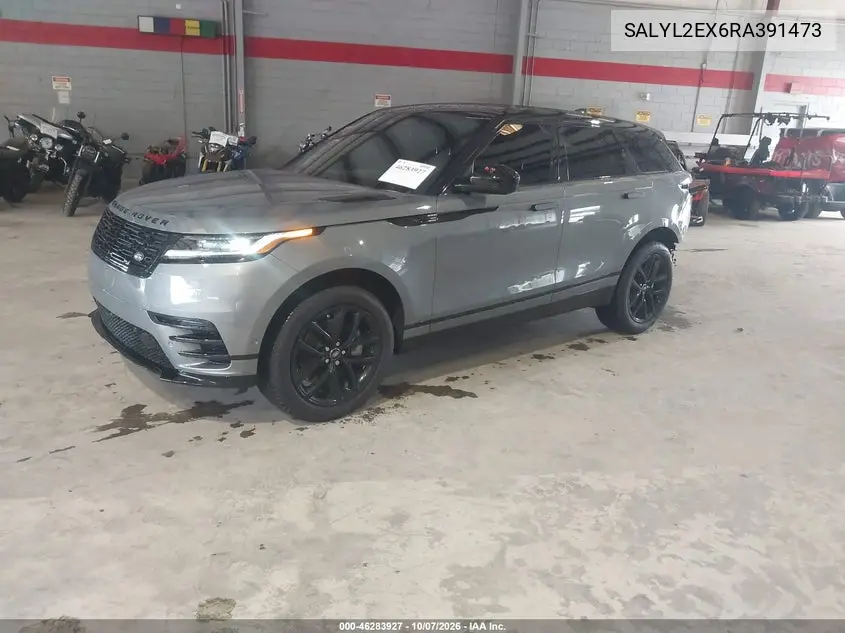 2024 LAND ROVER RANGE ROVER VELAR VIN SALYL2EX6RA391473 — фото 2