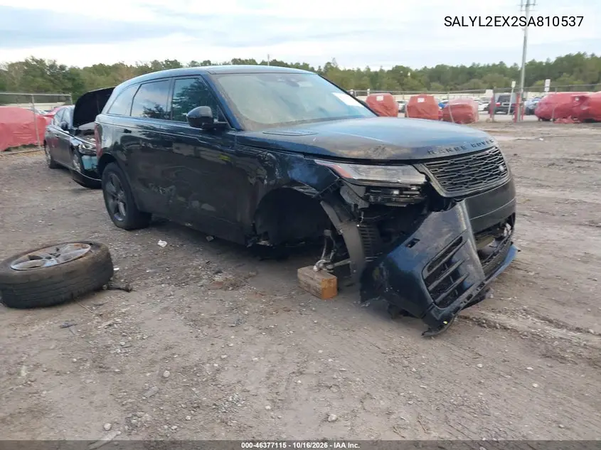 LAND ROVER RANGE ROVER VELAR 2025, VIN SALYL2EX2SA810537