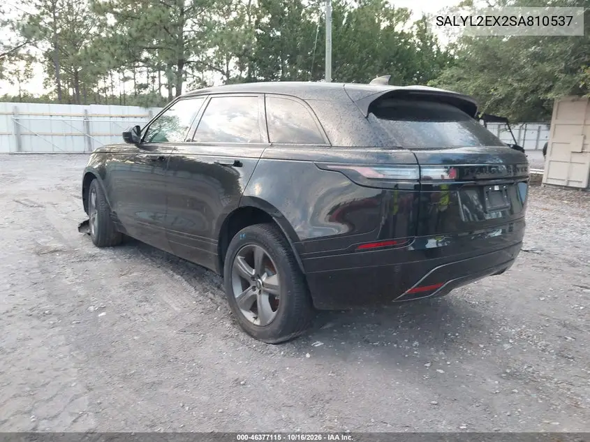 2025 LAND ROVER RANGE ROVER VELAR VIN SALYL2EX2SA810537 — фото 3