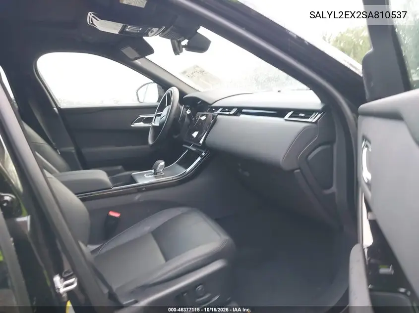 2025 LAND ROVER RANGE ROVER VELAR VIN SALYL2EX2SA810537 — фото 5