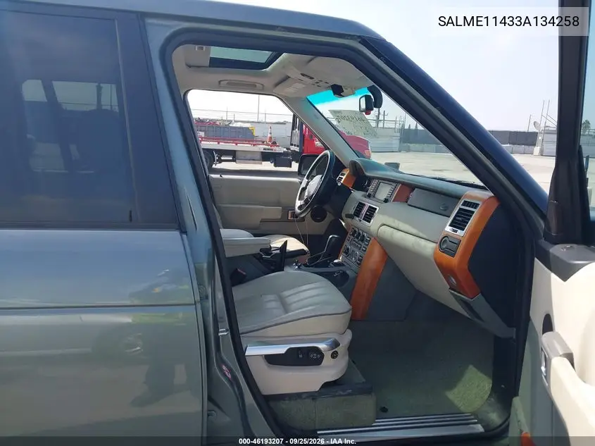 2003 LAND ROVER RANGE ROVER VIN SALME11433A134258 — фото 5