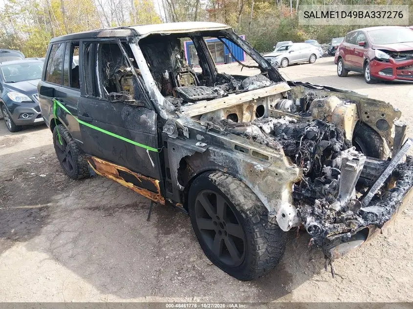 LAND ROVER RANGE ROVER 2011, VIN SALME1D49BA337276