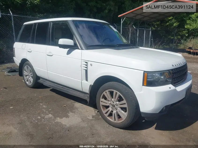 LAND ROVER RANGE ROVER 2012, VIN SALMF1D45CA391124