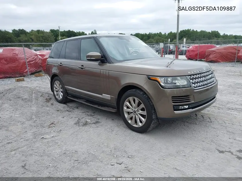 LAND ROVER RANGE ROVER 2013, VIN SALGS2DF5DA109887