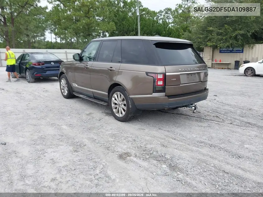 2013 LAND ROVER RANGE ROVER VIN SALGS2DF5DA109887 — фото 3