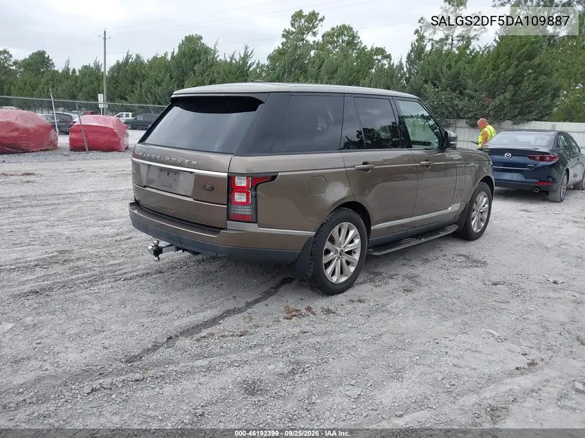 2013 LAND ROVER RANGE ROVER VIN SALGS2DF5DA109887 — фото 4