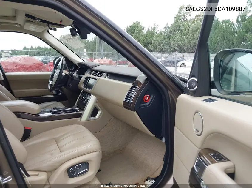 2013 LAND ROVER RANGE ROVER VIN SALGS2DF5DA109887 — фото 5