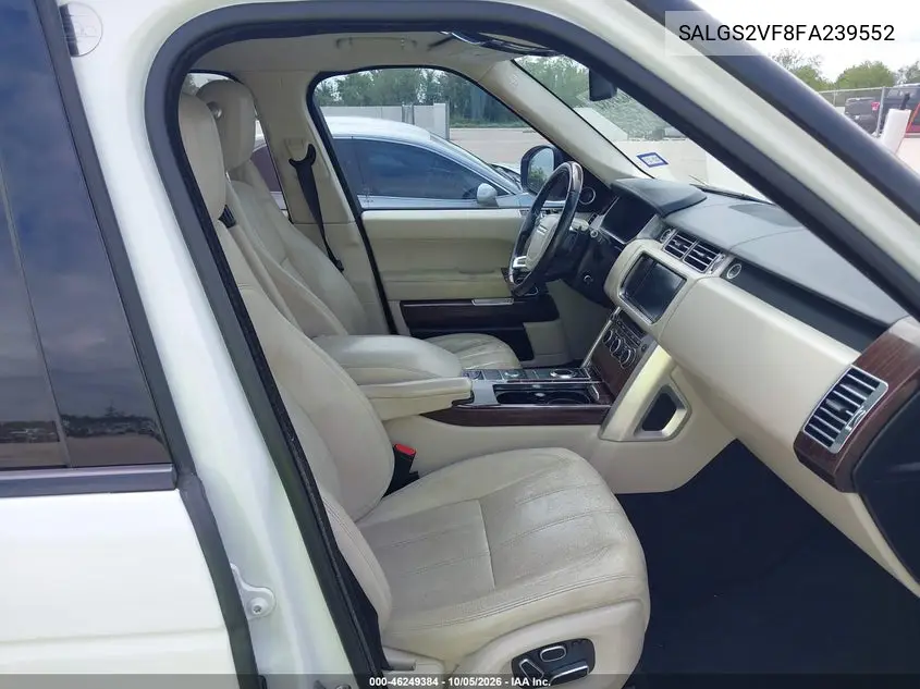 2015 LAND ROVER RANGE ROVER VIN SALGS2VF8FA239552 — фото 5