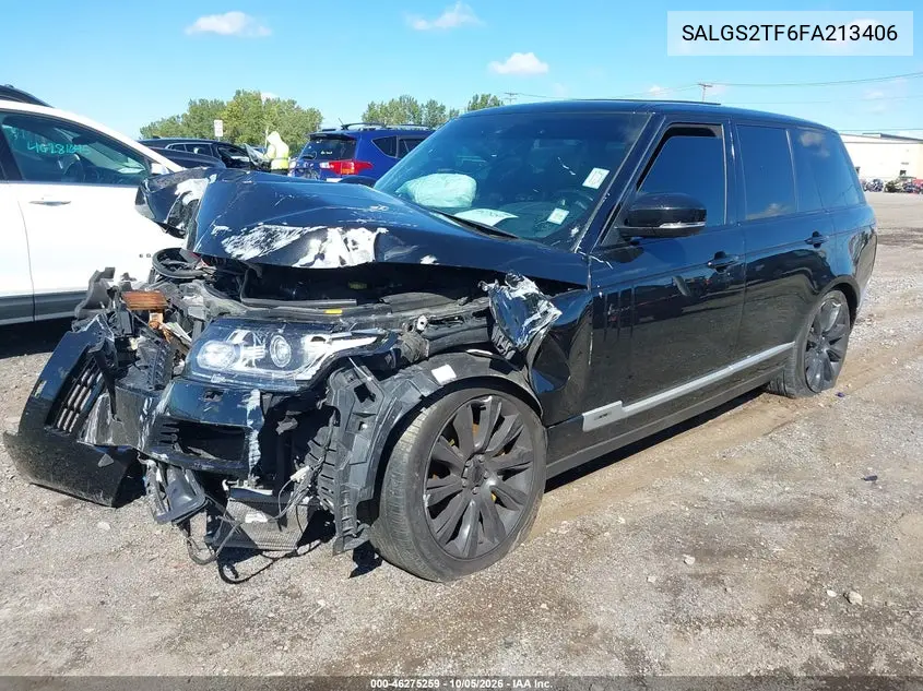2015 LAND ROVER RANGE ROVER VIN SALGS2TF6FA213406 — фото 2
