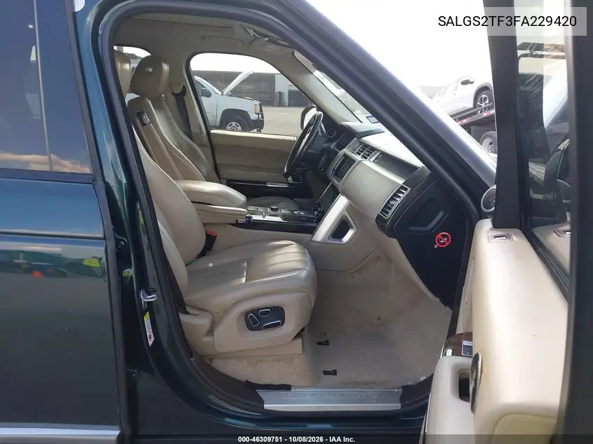 2015 LAND ROVER RANGE ROVER VIN SALGS2TF3FA229420 — фото 5