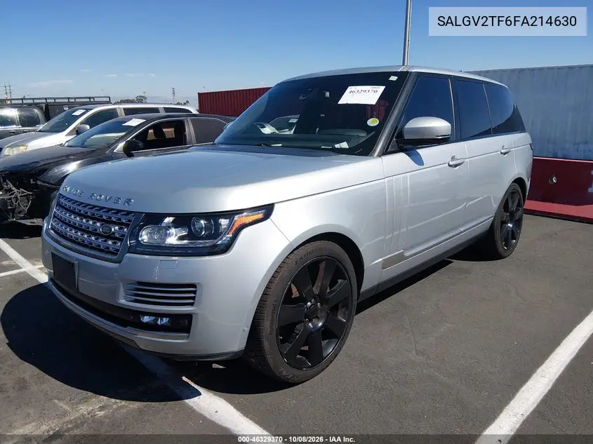 2015 LAND ROVER RANGE ROVER VIN SALGV2TF6FA214630 — фото 2