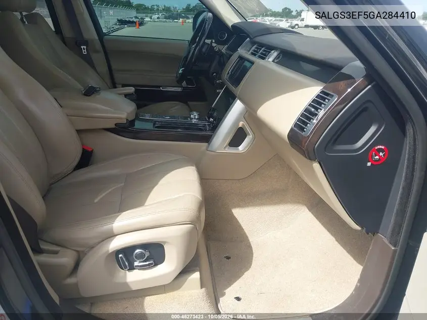 2016 LAND ROVER RANGE ROVER VIN SALGS3EF5GA284410 — фото 5