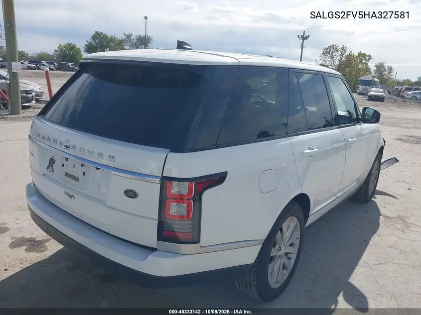 2017 LAND ROVER RANGE ROVER VIN SALGS2FV5HA327581 — фото 4