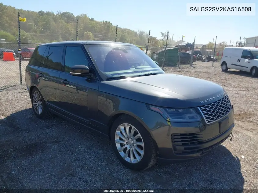 LAND ROVER RANGE ROVER 2019, VIN SALGS2SV2KA516508