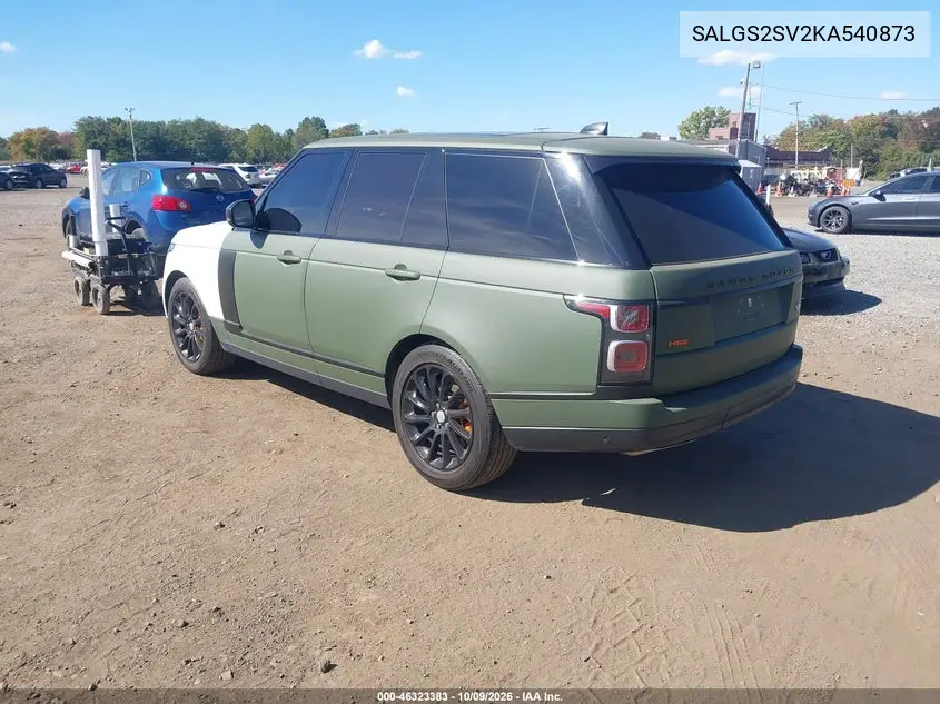 2019 LAND ROVER RANGE ROVER VIN SALGS2SV2KA540873 — фото 3