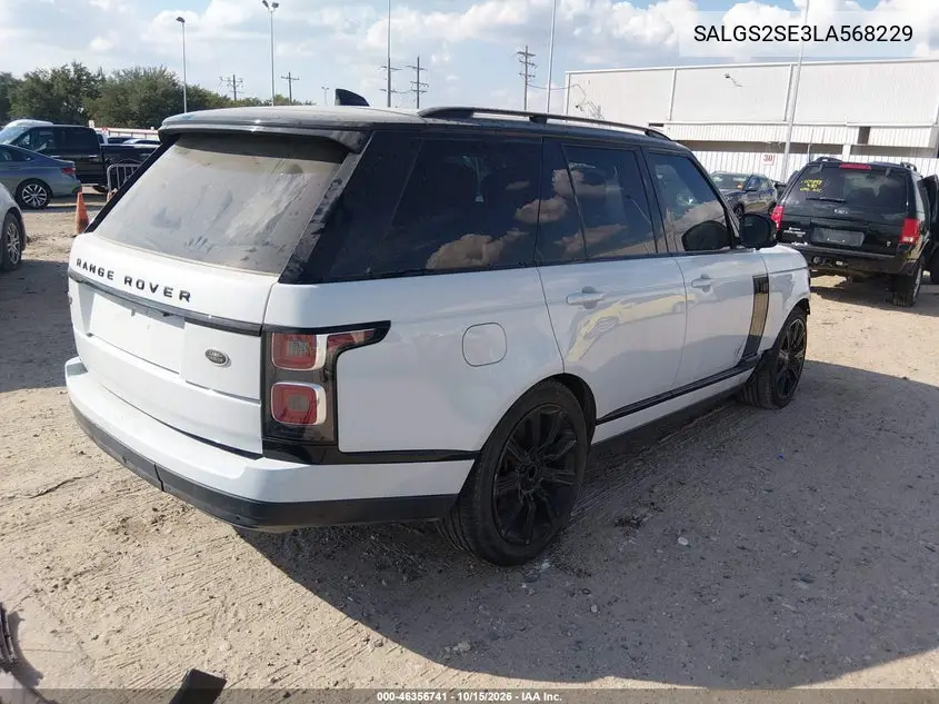 2020 LAND ROVER RANGE ROVER VIN SALGS2SE3LA568229 — фото 4