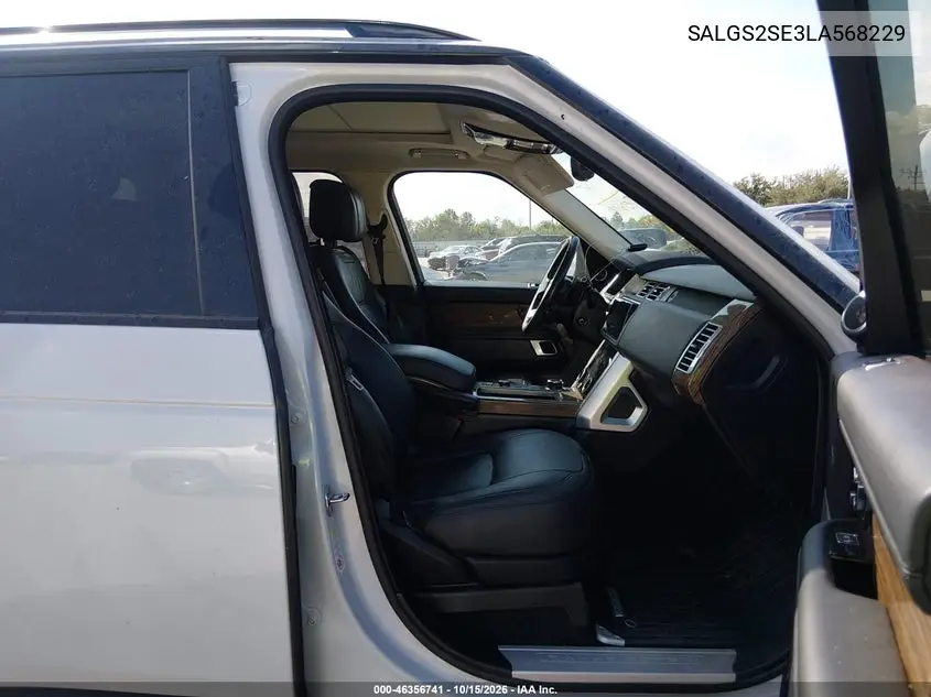 2020 LAND ROVER RANGE ROVER VIN SALGS2SE3LA568229 — фото 5