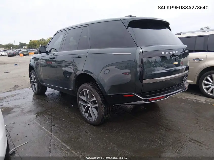 2025 LAND ROVER RANGE ROVER VIN SALKP9FU8SA278640 — фото 3