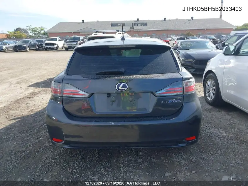 2011 LEXUS CT VIN JTHKD5BH5B2033403 — фото 15