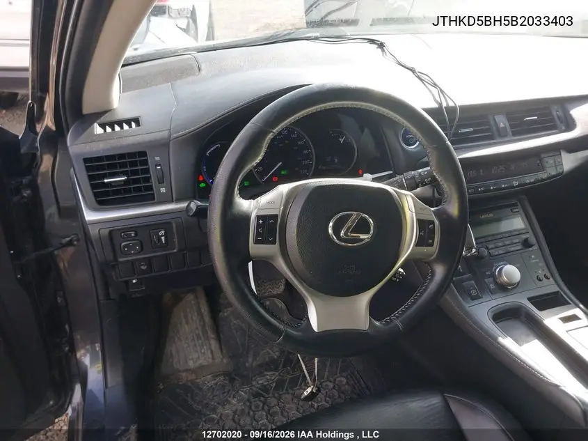 2011 LEXUS CT VIN JTHKD5BH5B2033403 — фото 16