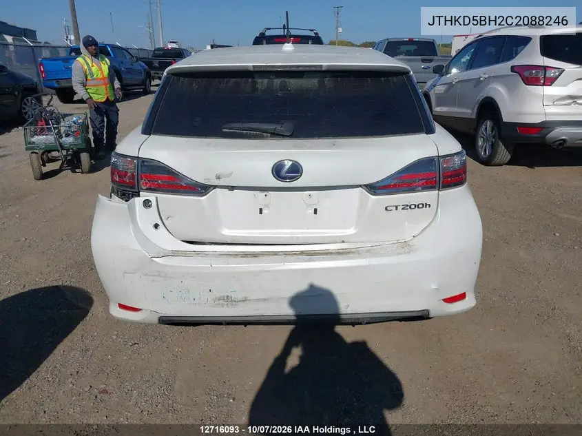 2012 LEXUS CT VIN JTHKD5BH2C2088246 — фото 17