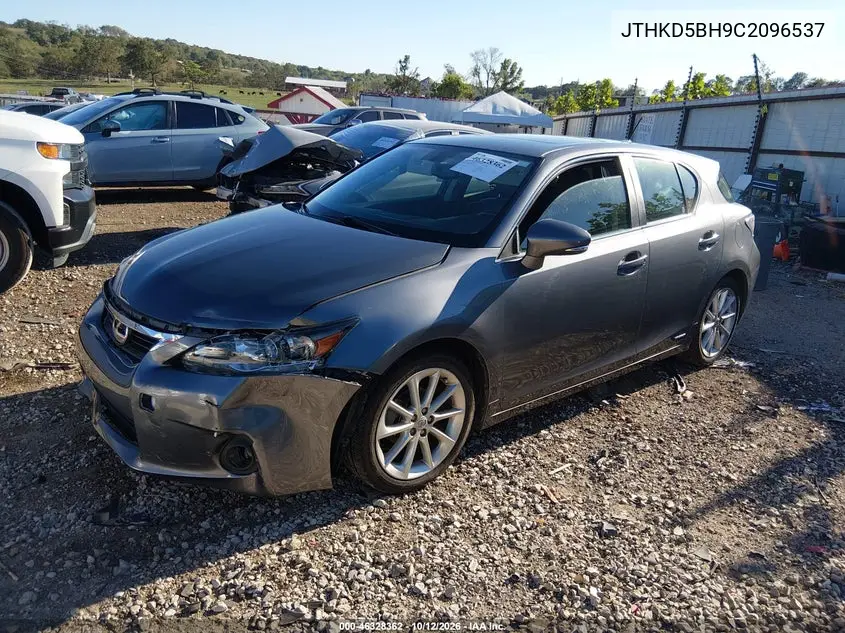 2012 LEXUS CT VIN JTHKD5BH9C2096537 — фото 2
