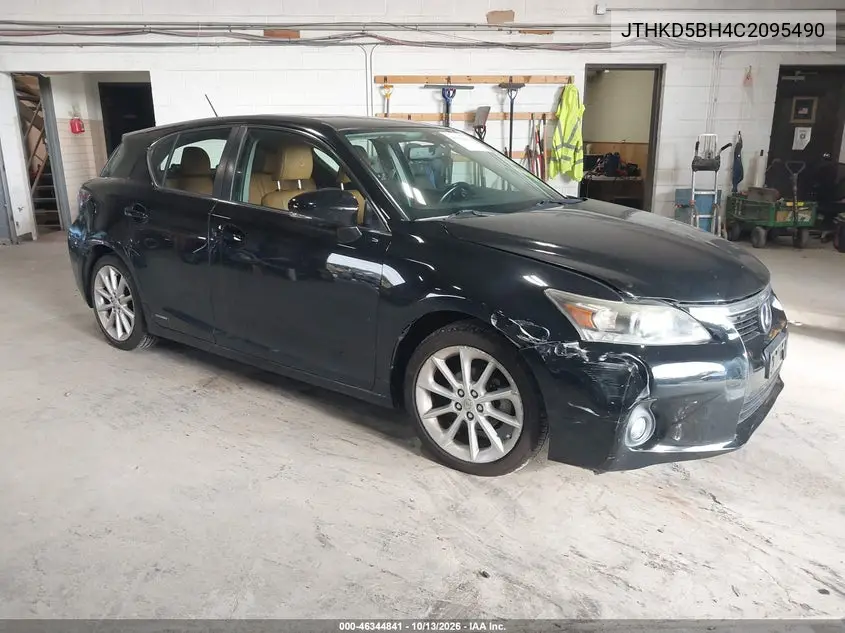 LEXUS CT 2012, VIN JTHKD5BH4C2095490