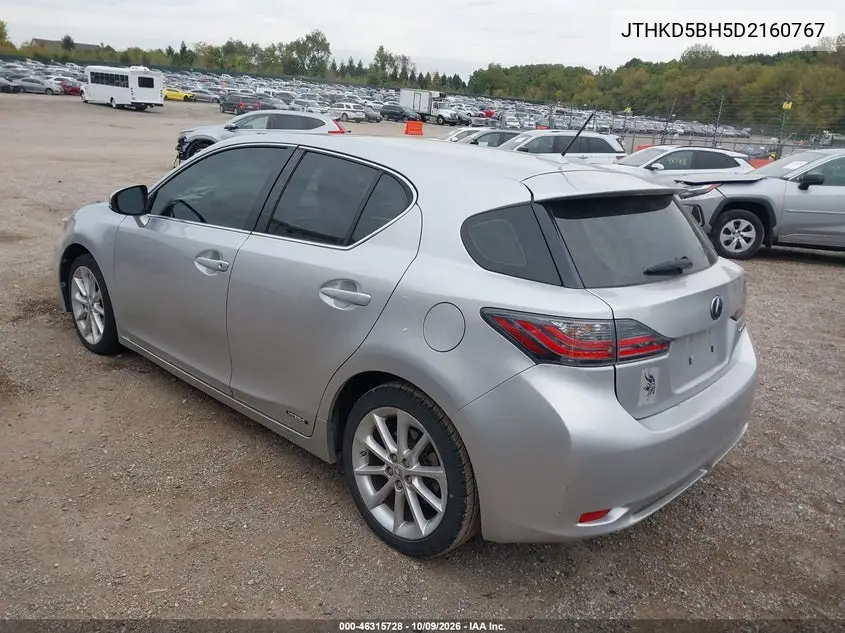 2013 LEXUS CT VIN JTHKD5BH5D2160767 — фото 3