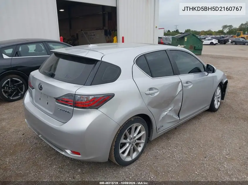 2013 LEXUS CT VIN JTHKD5BH5D2160767 — фото 4