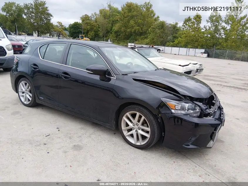 LEXUS CT 2014, VIN JTHKD5BH9E2191117