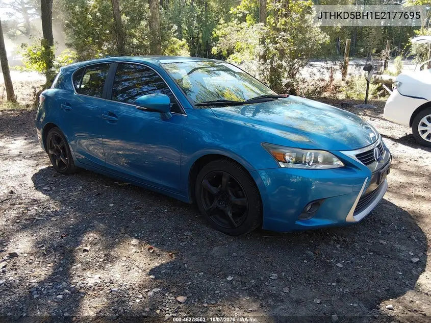 LEXUS CT 2014, VIN JTHKD5BH1E2177695