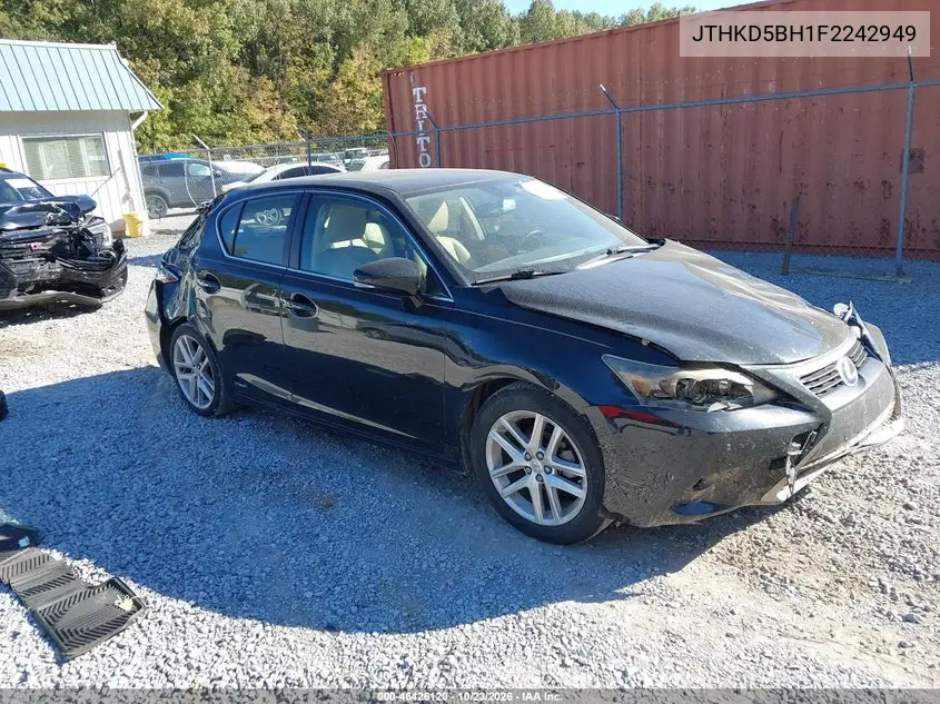 LEXUS CT 2015, VIN JTHKD5BH1F2242949