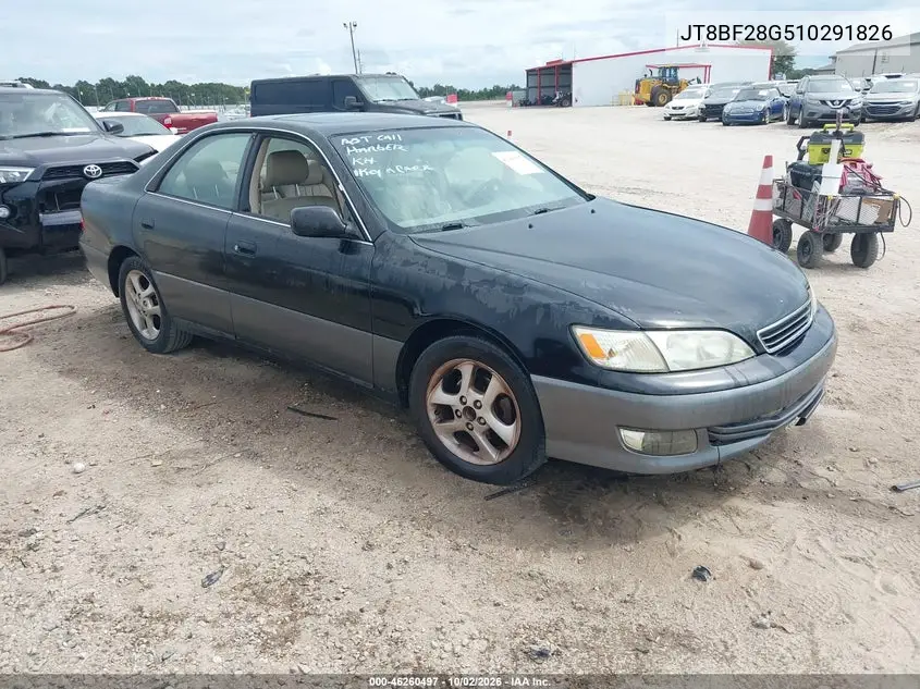 LEXUS ES 2001, VIN JT8BF28G510291826