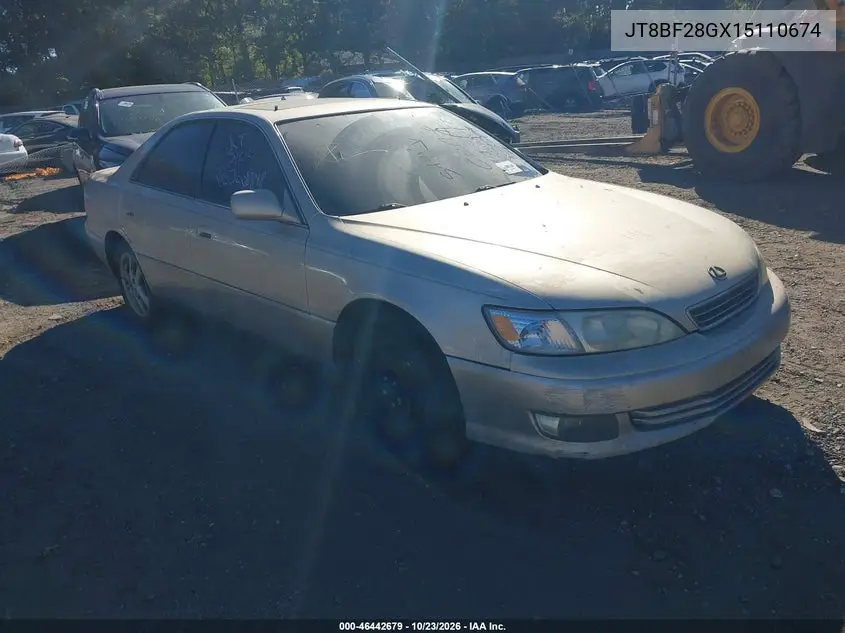 LEXUS ES 2001, VIN JT8BF28GX15110674