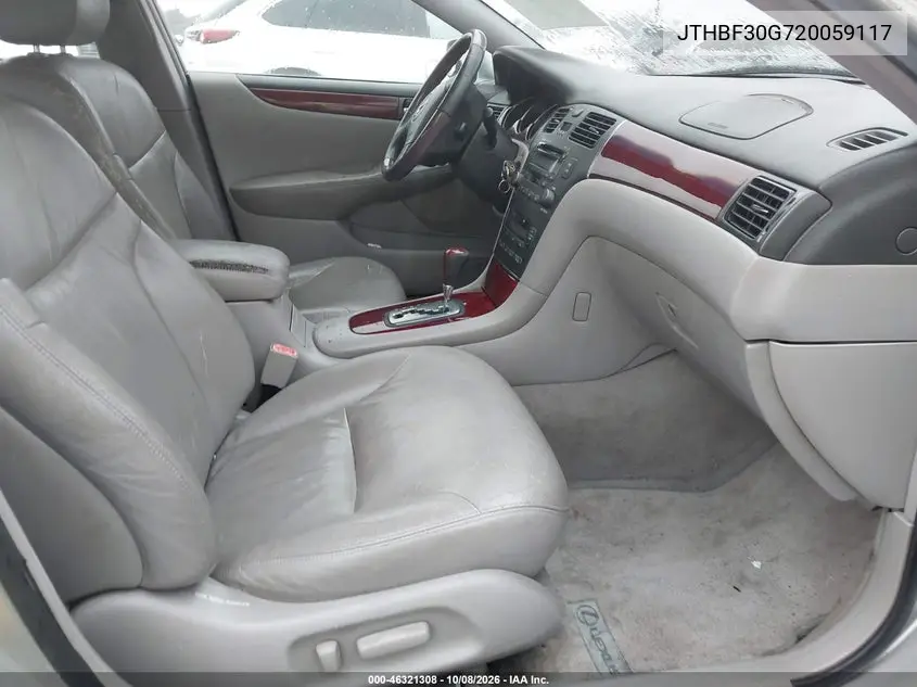 2002 LEXUS ES VIN JTHBF30G720059117 — фото 5