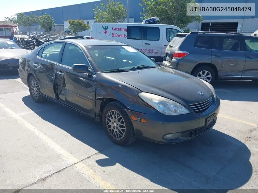 LEXUS ES 2004, VIN JTHBA30G245048479