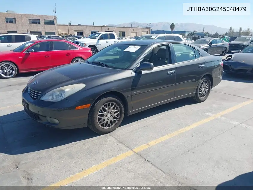 2004 LEXUS ES VIN JTHBA30G245048479 — фото 2