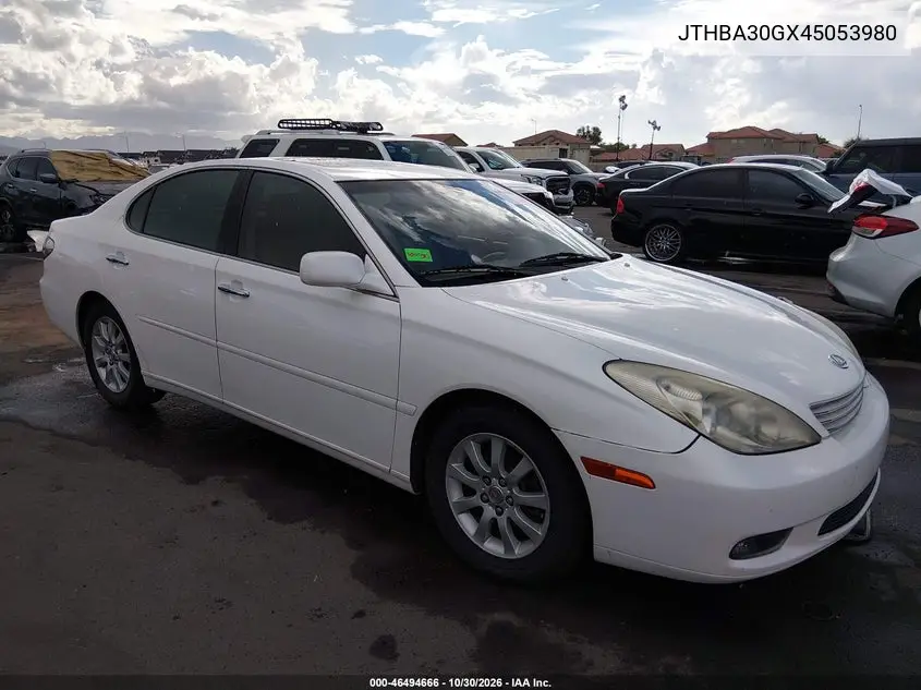 LEXUS ES 2004, VIN JTHBA30GX45053980