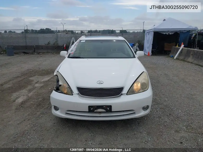 2005 LEXUS ES VIN JTHBA30G255090720 — фото 12