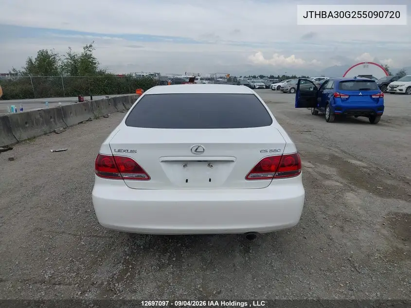 2005 LEXUS ES VIN JTHBA30G255090720 — фото 16